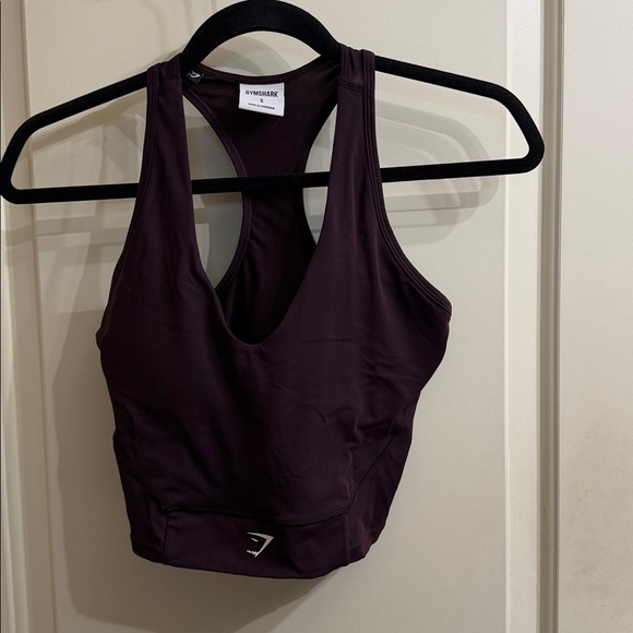 Gymshark Plum Racerback Longline Sports Bra - Picture 2 of 4